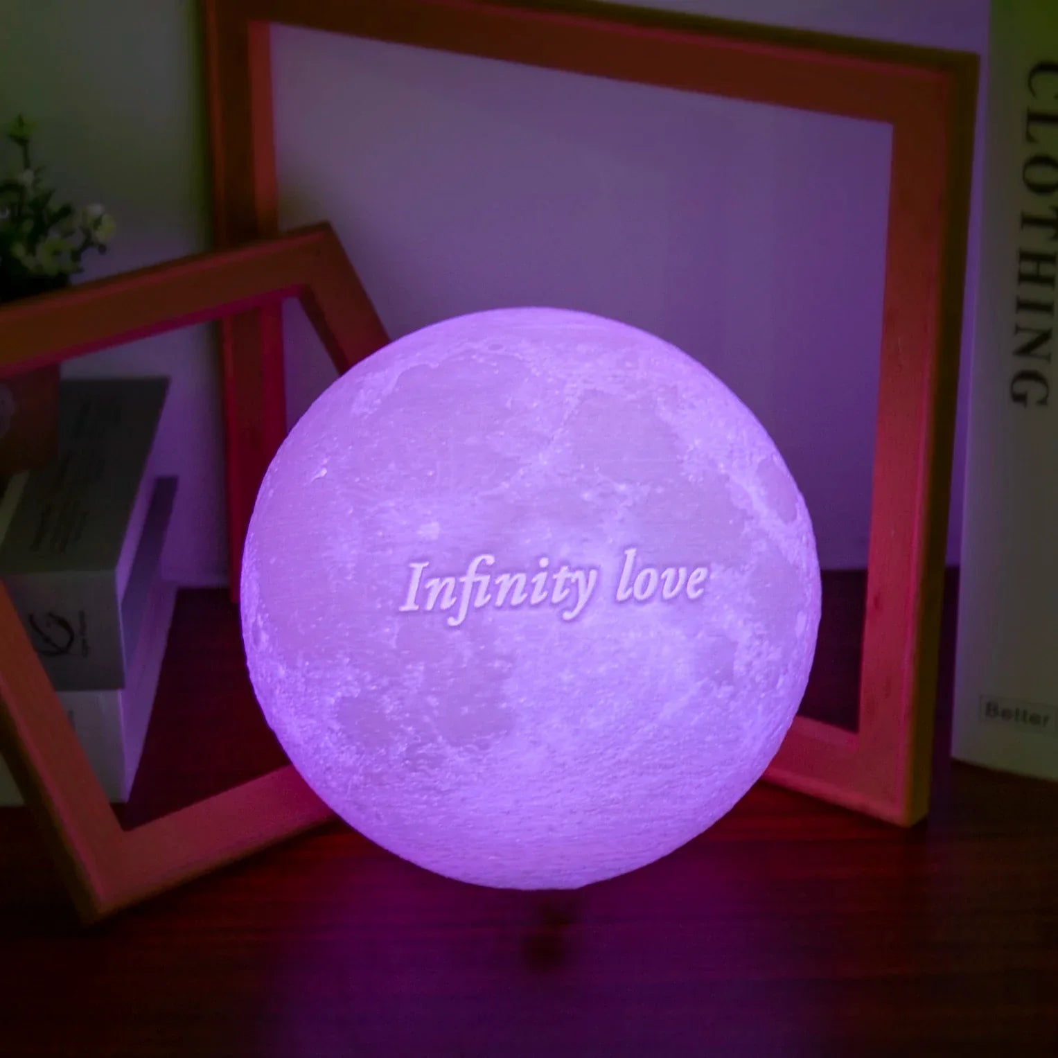 Lampada Luna 3D Personalizzata USB | Foto & Testo Ricordo Regalo Compleanno