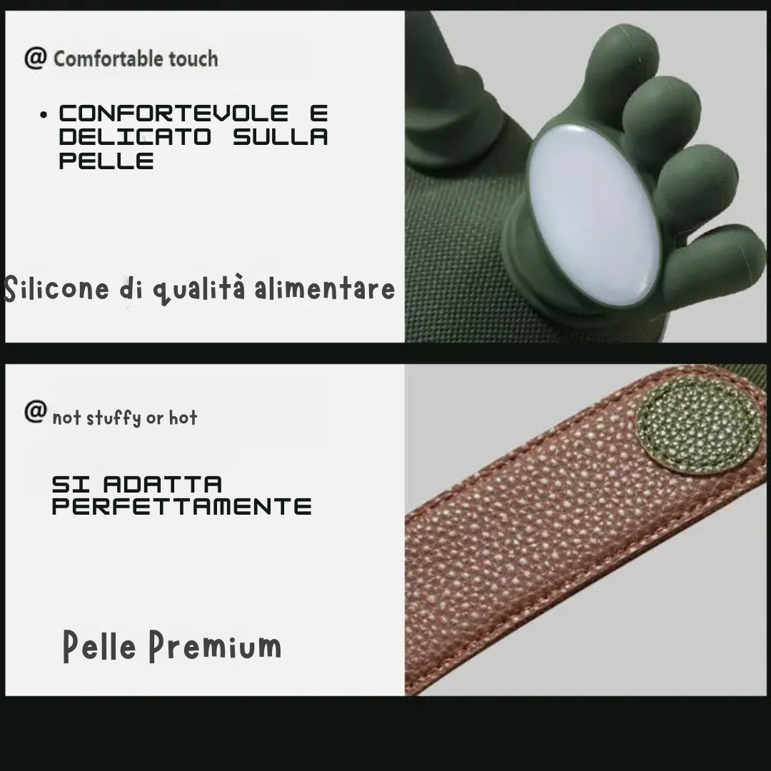 Massaggiatore cervicale spalle a forma di mani, calore, 2000mAh 10W