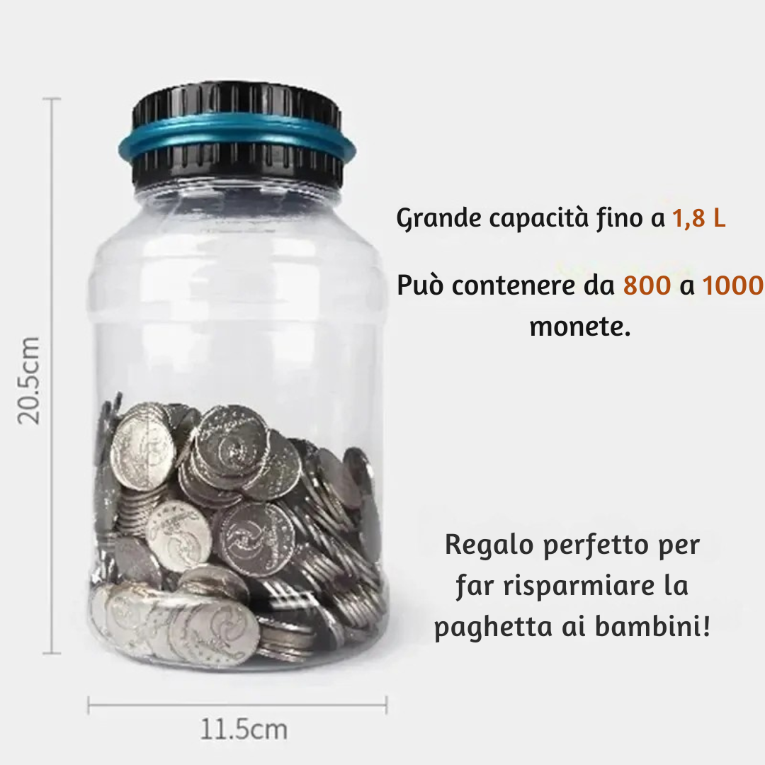 Contamoneta Digitale LCD con Contamonete Euro e Dollari – Idea Regalo