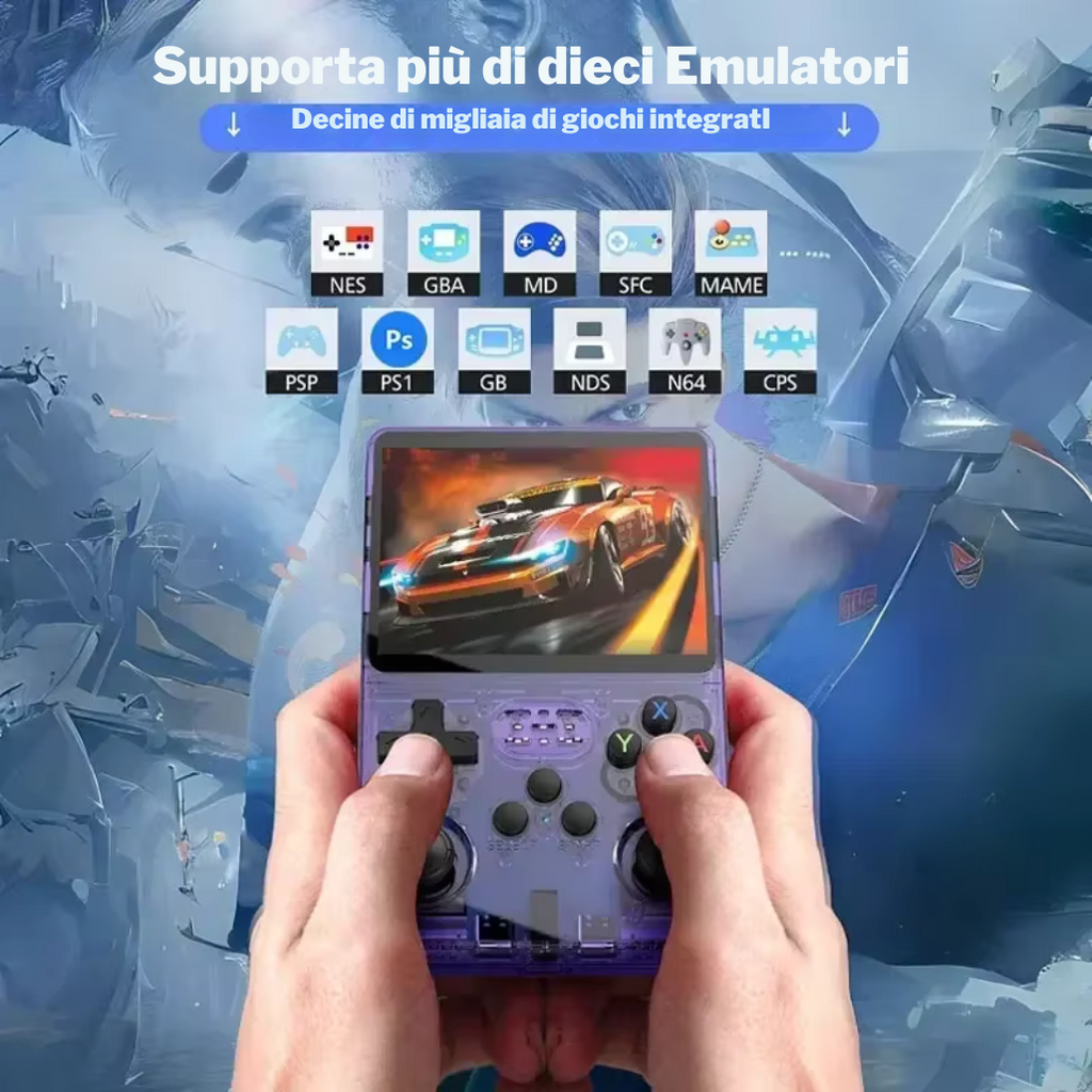 Videogiochi Retro R36S Console Portatile 64GB con 15000 Giochi Schermo 3,5
