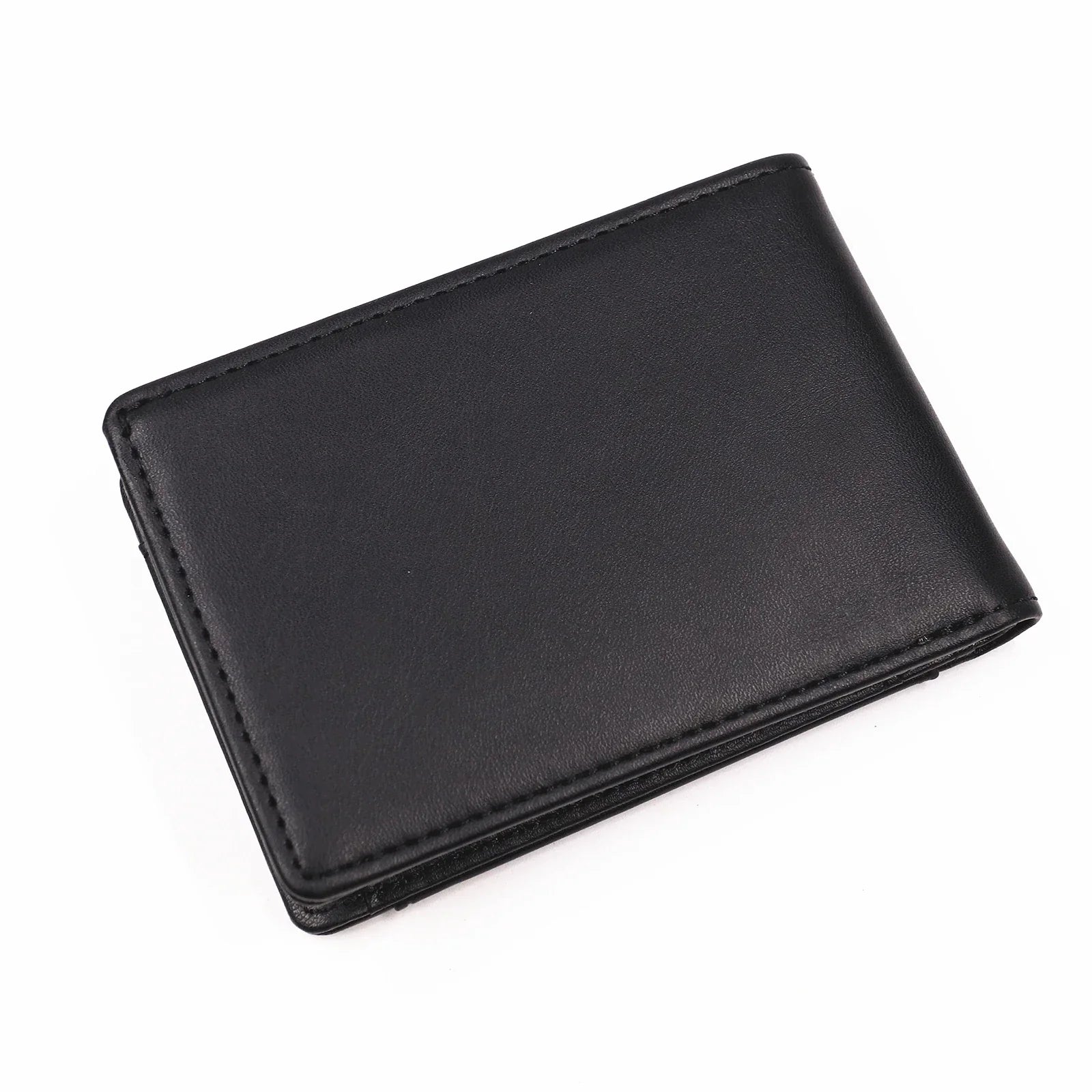 Portafoglio uomo slim wallet in pelle PU portacarte con ritaglio supereroe