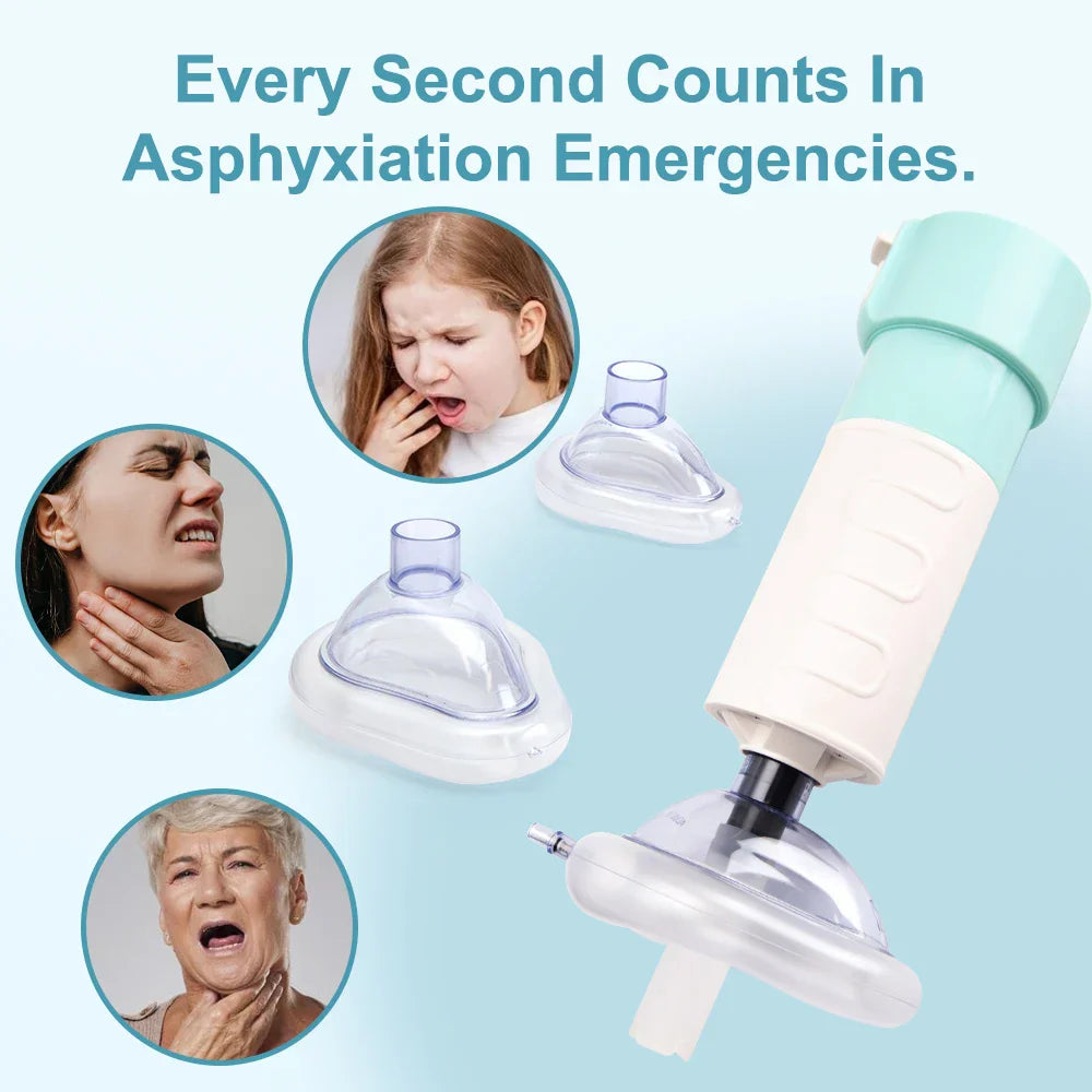 Dispositivo Anti Soffocamento con Aspirazione | Kit Emergenza Adulti e Bambini