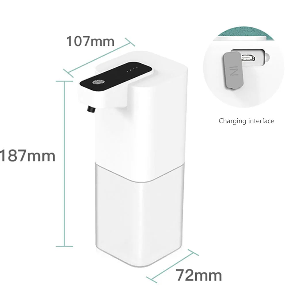 Dispenser Sapone Automatico Touchless 400ml Ricaricabile Sensore Infrarossi