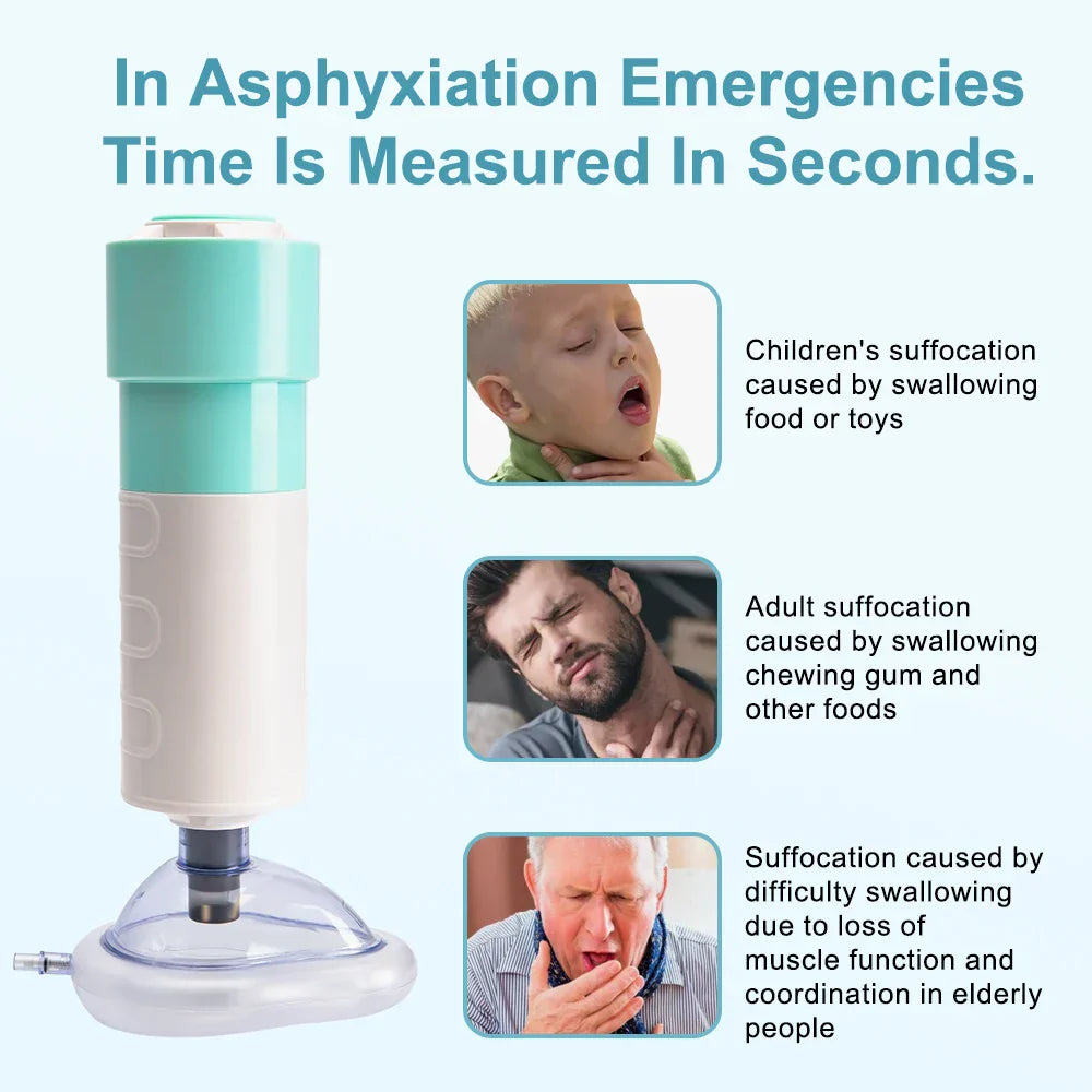 Dispositivo Anti Soffocamento con Aspirazione | Kit Emergenza Adulti e Bambini