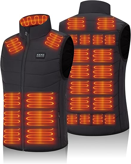 Gilet Termico Riscaldato USB | Outdoor Inverno Trekking Sport  – Batteria Non Inclusa